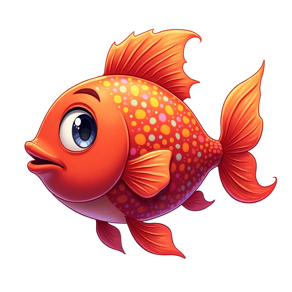 Colorful Cartoon Fish